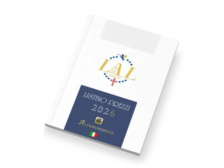 Copertina listino prezzi alfanumerico