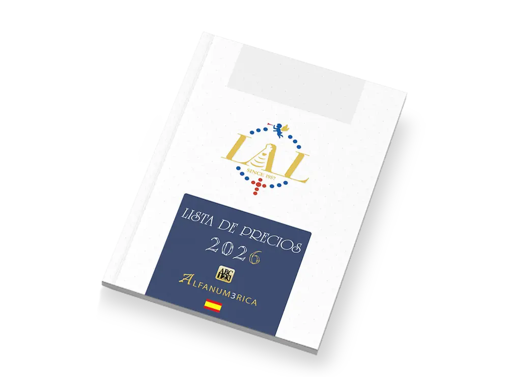 Portada de la lista de precios alfanumérica